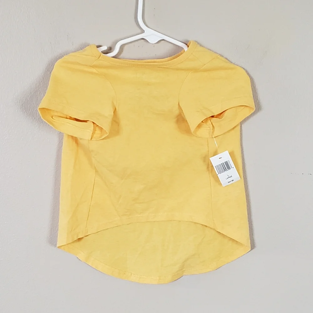 NWT Disneyland Tails Doggie T Shirt in Yellow